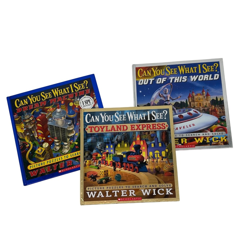Walter Wick Can You See What I See? Book Lot Toyland Dream Machine 3 Hardcovers